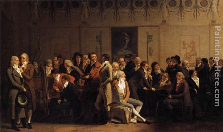 Louis-Leopold Boilly Meeting of Artists in Isabey's Studio